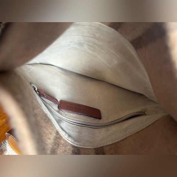 Vintage Ralph Lauren wool plaid crossbody bag Fringes - Picture 4 of 12